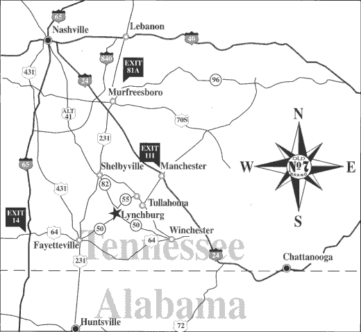lynchburg-tn-map